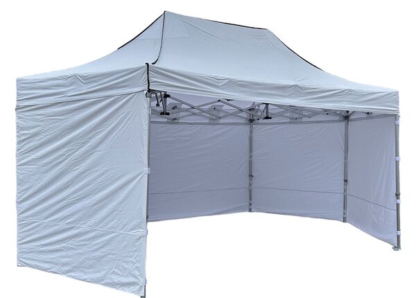 Nůžkový párty stan 2x2x4 m TENTino BIG HEXAGON Barva opláštění (Zvolte variantu): 1A - BÍLÁ