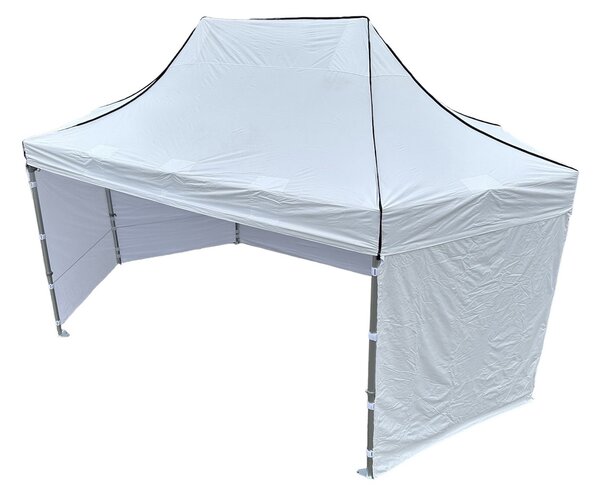Nůžkový párty stan 2x2x4 m TENTino BIG HEXAGON Barva opláštění (Zvolte variantu): 1A - BÍLÁ