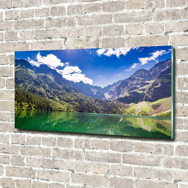 Foto obraz skleněný horizontální Mořské oko Tatry osh-127508078