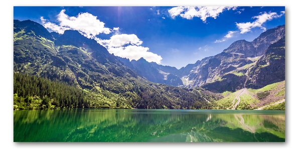 Foto obraz skleněný horizontální Mořské oko Tatry osh-127508078