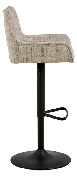 Béžová barová židle s nastavitelnou výškou/s područkami (výška sedáku 85 cm) Eddie – Actona