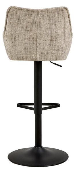 Béžová barová židle s nastavitelnou výškou/s područkami (výška sedáku 85 cm) Eddie – Actona