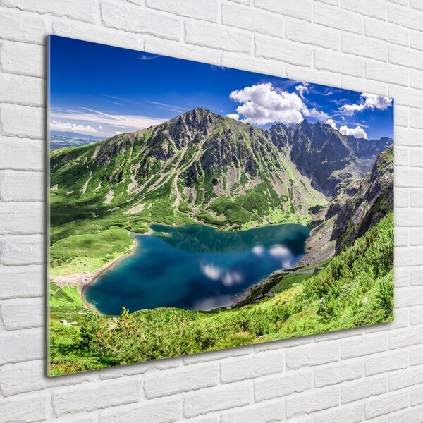Foto obraz sklo tvrzené Černé jezero Tatry osh-127510314