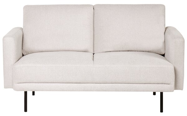 Pohovka 2místná BREDA Tkanina Světle béžová