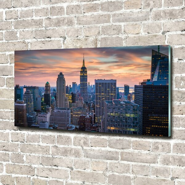 Foto obraz sklo tvrzené Manhattan New York osh-131426283