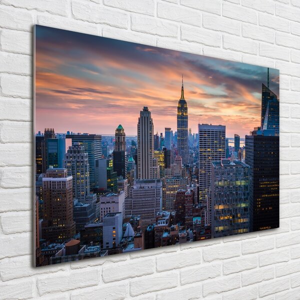 Foto obraz sklo tvrzené Manhattan New York osh-131426283