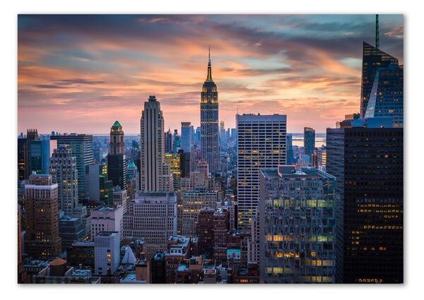 Foto obraz sklo tvrzené Manhattan New York osh-131426283