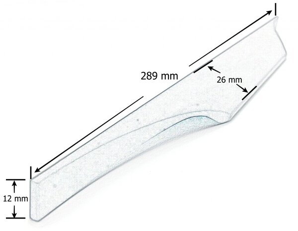 In-Design Nábytková úchytka Surface imitace nerezi