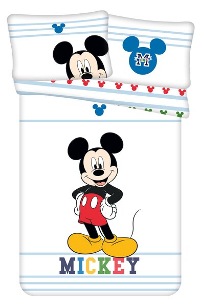 Jerry Fabrics Povlečení do postýlky 100x135 + 40x60 cm - Mickey Mouse "Colors"