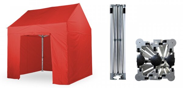 Nůžkový párty stan 3x3 m TENTino BH GABLED Barva opláštění (Zvolte variantu): 1A - BÍLÁ