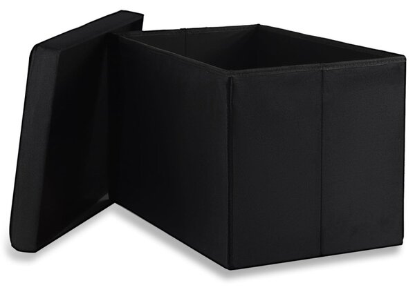 Taburetka VASAGLE skládaná - 60x38x38cm černý samet