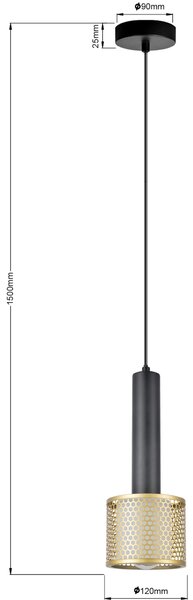 ZÁVĚSNÉ SVÍTIDLO, 12/150 cm - Online Only svítidla, Online Only