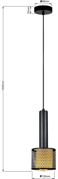 ZÁVĚSNÉ SVÍTIDLO, 12/150 cm - Online Only svítidla, Online Only