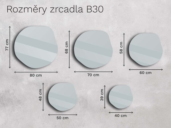 Bronzové zrcadlo Base B30
