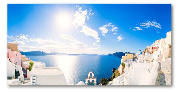 Foto obraz skleněný horizontální Santorini Řecko osh-134209719