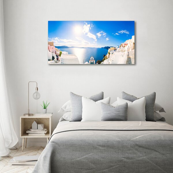 Foto obraz skleněný horizontální Santorini Řecko osh-134209719