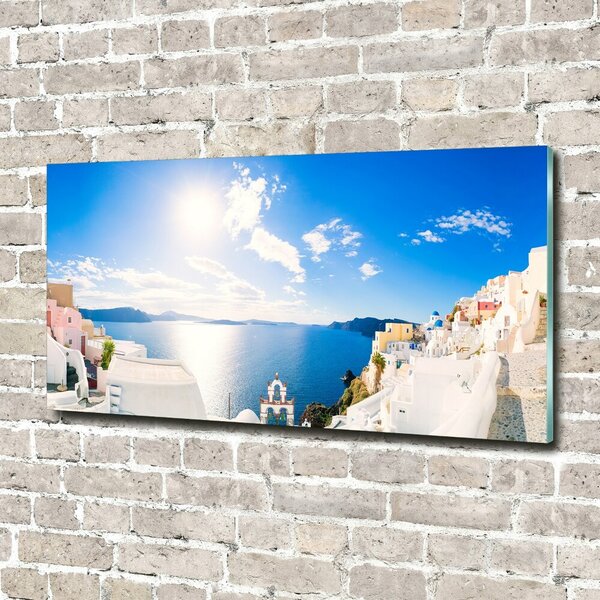 Foto obraz skleněný horizontální Santorini Řecko osh-134209719