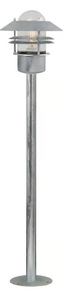 Nordlux - Venkovní lampa BLOKHUS 1xE27/60W/230V IP54 stříbrná 92 cm
