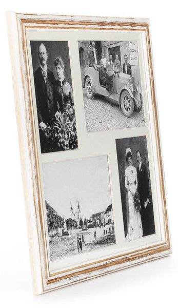 OLD FRAME 30x30cm s paspartou na čtyři fotky