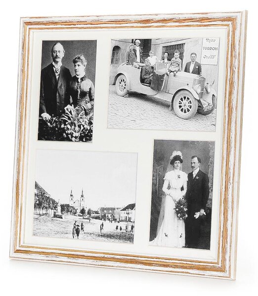 OLD FRAME 30x30cm s paspartou na čtyři fotky