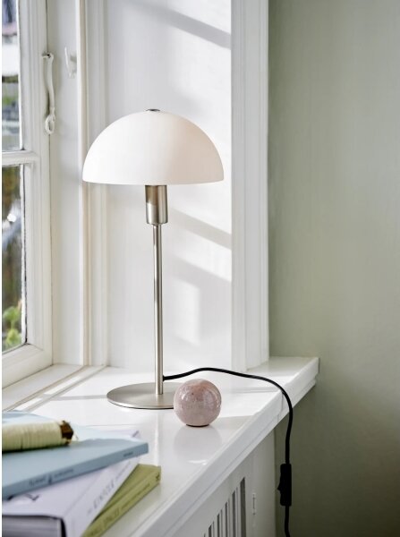 Nordlux - Stolní lampa ELLEN 1xE14/40W/230V matný chrom/bílá