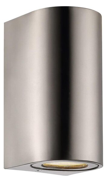 Nordlux - Venkovní nástěnné svítidlo CANTO 2xGU10/28W/230V IP44 nerez