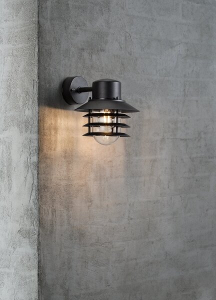 Nordlux - Venkovní nástěnné svítidlo VEJERS 1xE27/60W/230V IP54 černá