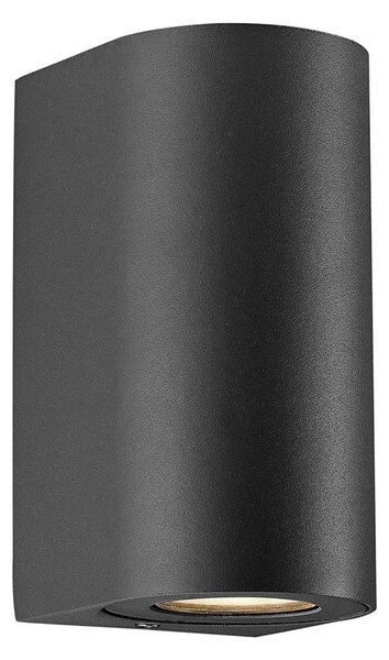 Nordlux - Venkovní nástěnné svítidlo CANTO 2xGU10/28W/230V IP44 černá