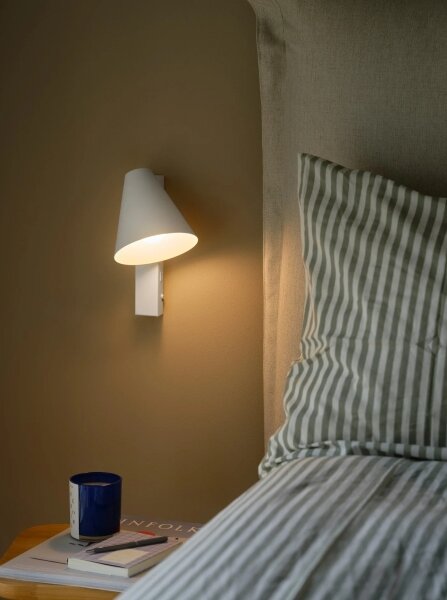 Nordlux - Nástěnná lampa s USB WILMER 1xE14/40W/230V bílá