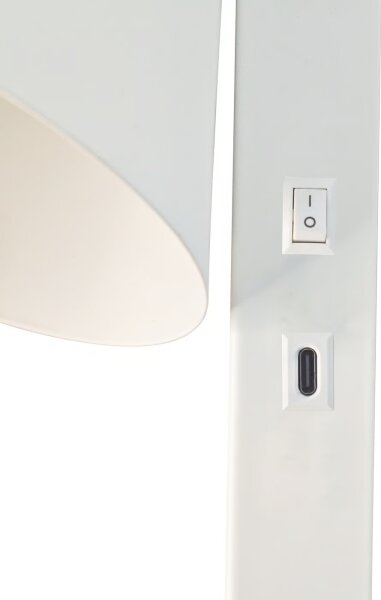 Nordlux - Nástěnná lampa s USB WILMER 1xE14/40W/230V bílá