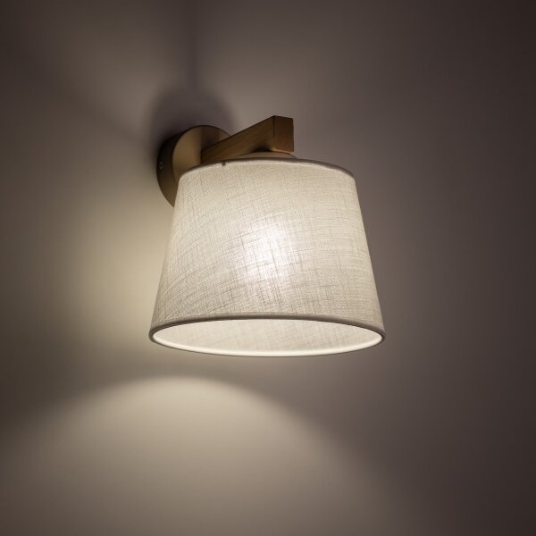 Brilagi - Nástěnná lampa LATTE SABIA 1xE27/15W/230V borovice/bílá