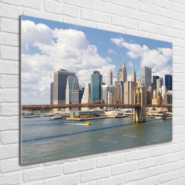 Foto obraz sklo tvrzené Manhattan New York osh-136544360