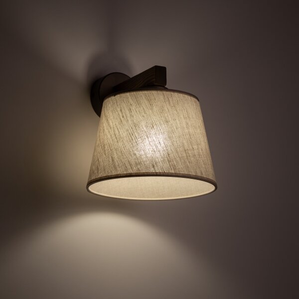 Brilagi - Nástěnná lampa LATTE 1xE27/15W/230V borovice/béžová