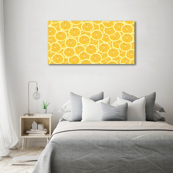 Foto obraz canvas Plátky citronu oc-138709638
