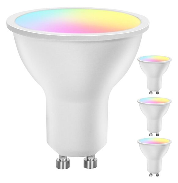 SADA 4x LED RGBW Stmívatelná žárovka Smart GU10/4,9W/230V 2700-6500K - Aigostar