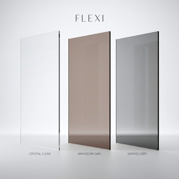Sprchová zástěna Rea Flexi Brown / Black 120