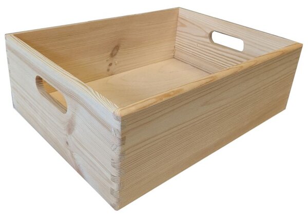 Dřevěný univerzální box, 40 x 30 x 13 cm, česká výroba