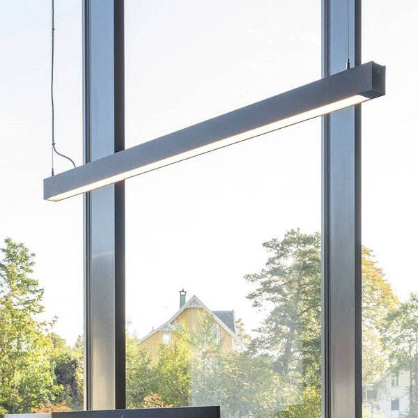 The Light Group SLC LED osvětlení lišta CLICK, černá, 112 cm, DALI, IP20, stmívatelný, Černá, Obývací pokoj / jídelna, Hliník, Moderní