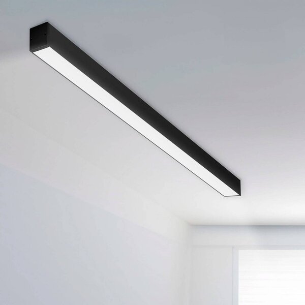 The Light Group SLC LED osvětlení lišta CLICK, černá, 112 cm, DALI, IP20, stmívatelný, Černá, Obývací pokoj / jídelna, Hliník, Moderní