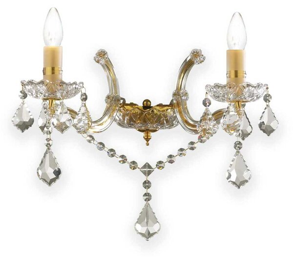 Ideal Lux FLORIAN AP2 CROMO SVÍTIDLO NÁSTĚNNÉ 035642