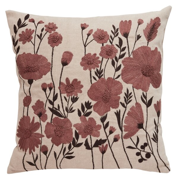 Lene Bjerre Lněný povlak na polštář Emiline Rose Tan - 50 x 50 cm LB263