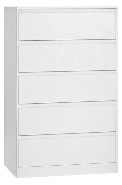 VASAGLE Komoda KAYLIN 5 zásuvek 60 x 97 x 40 cm bílá