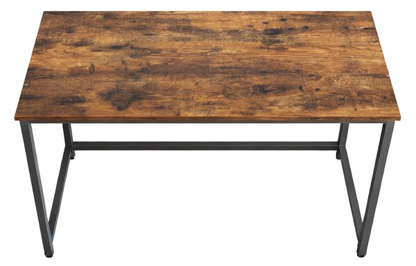 VASAGLE Psací stůl industriální design 120 x 75 x 60 hnědá černá