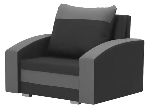 1-místné křeslo s funkcí spaní JAN Tmavě šedá/světle šedá