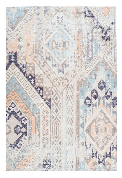 BĚHOUN, 80/150 cm, modrá, vícebarevná - Online Only koberce & rohožky, Online Only