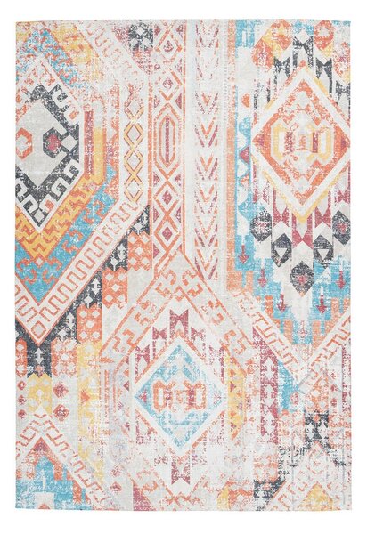 KOBEREC TKANÝ NA PLOCHO, 80/150 cm vícebarevná, oranžová - Online Only koberce & rohožky, Online Only