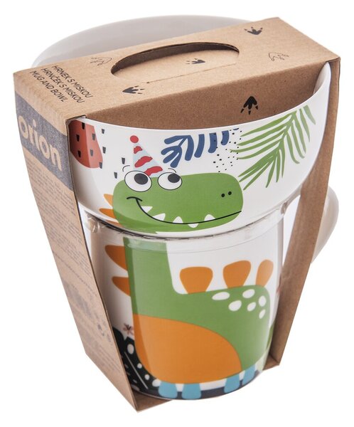 Hrnek s miskou dino 0,35 l
