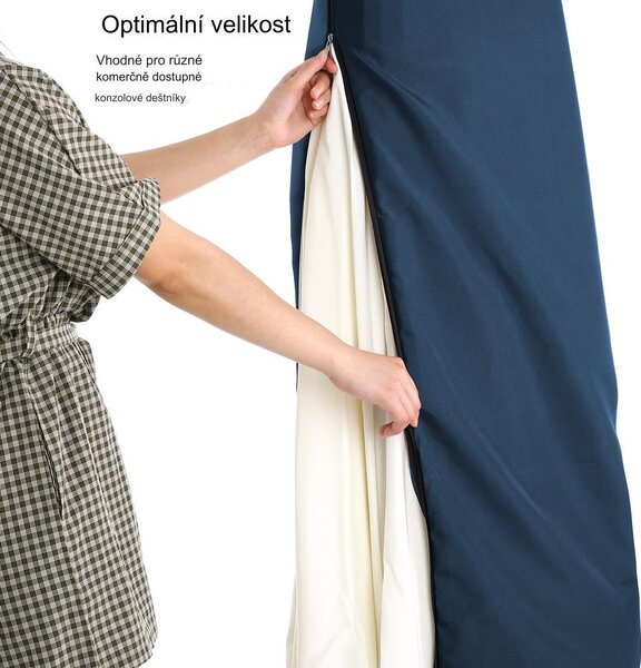 Deuba Ochranný kryt na slunečník 3,5 m - modrý
