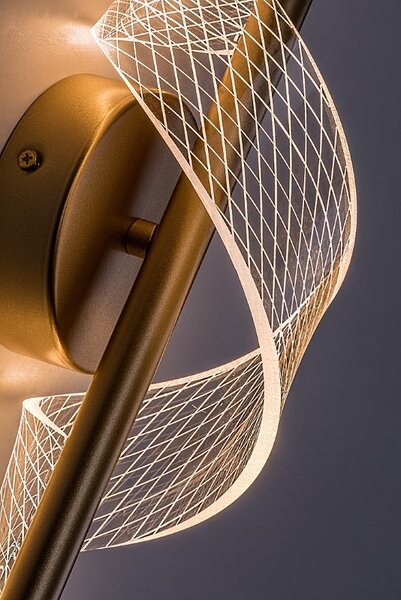 RABALUX 71415 Zofrael nástěnné svítidlo LED 6W/900/550lm 3000K zlatá, průhledná