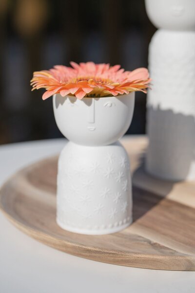 Räder Porcelánový svícen Face - velikost S